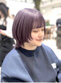 ウルフショート×ダブルカラーラベンダー♪
