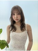 縮毛矯正/ワンホンレイヤー/ミルクティーブランド/ダークブルー