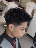 グルーマーズクレッジ 渋谷店(GROOMER/S CREDGE)&nbsp;テーパーウォーリアカット　スパイキーショート　メンズショート