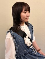 ヒントステーション(HINTSTATION)&nbsp;〈浅草美容室〉顔まわりレイヤーイヤリングカラーベージュ