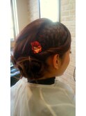 【ノーブル】かご編みヘアセット　