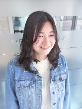 セバスティアン(SEBASTIAN) 暗髪×レイヤーセミディ