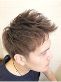 大人気トサカヘアー