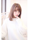 ふんわりバングミディ【掛川 美容室 ミディアム】