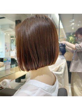 ルディー バイ ヘアーポケット(rudii by HAIR POCKET) 前下がりボブ×バイオレットブラウン