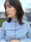 【#ミニウルフ】で小顔セミディ