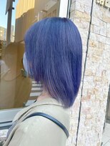 透け感☆パープルブルー【ケアブリーチ、イルミナカラー、池袋】