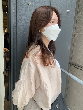 ロロ(ro-ro) 【恵比寿ro-ro】ダブルカラー×グラデオレンジベージュ