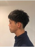 MEN’SHAIR刈り上げアッシュブラックマッシュ