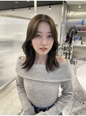 オリーブグレージュヘア