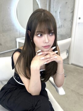 アリュウル 表参道(ALLURE) 重すぎないぱっつん前髪とお顔まわりカット◯KAKO