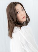 髪質改善アースカラーかき上げこなれセミディh古河20代30代40代