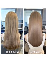 アールサロンプラスキャスパ 自由が丘(Rrsalon+CASPA)&nbsp;《髪質改善》R.HASエクソソーム水素トリートメント＋カラー