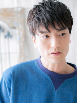 モッズヘア メン 仙台愛子駅前店(mod's hair men) 好感度大◎爽やかビジカジくせ毛風春パーマショート仙台愛子