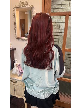 ロチカバイドールヘアー 心斎橋(Rotika by Doll hair) cherry red