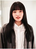 ぱっつん暗髪ロング