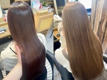 ヘアリゾート粋 トゥジュ 池袋東口店(tujuh)の写真/湿気でクセやうねりが気になる方にも◎ダメージレスで自然な仕上がりもしっかり伸ばしたい方もぜひ★