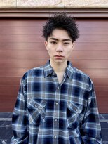 メンズパーマ/スパイキーショート/ツイストパーマ/メンズカット