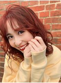 チェリーレッド ブリーチなし ワインレッド 赤髪