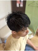 ツーブロックショート