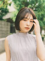 ガーデンヨコハマ(GARDEN YOKOHAMA) ボブ 外ハネボブ くびれヘア 夏 縮毛矯正 ハイライトカラー