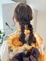 ムーン バイ ケンジ(moon by KENJE)&nbsp;（hinari）浴衣ヘアセット/編みおろし