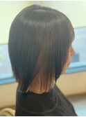 ボブ&インナーカラー