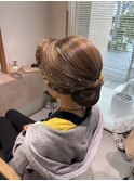 祭りヘアセット