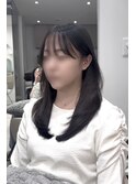フェミニン韓国レイヤー/細毛でもふんわりアレンジ