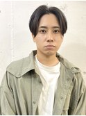 men's hair/ナチュラルセンターパート/シースルーウルフ/恵比寿