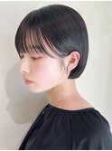 大人かわいいレイヤーカット小顔ショートヘア20代30代40代50代