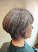 超高濃度水素ケアカラー大人ショートボブ　【40代50代60代】
