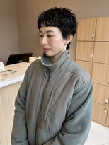 ユウヘアー 千代田橋店(U Hair)&nbsp;クセ毛風パーマ×ベリーショート