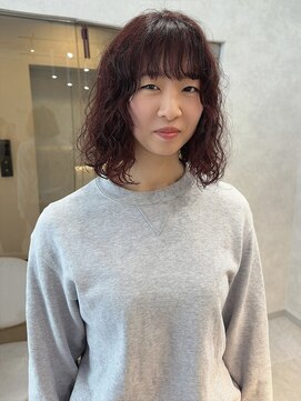 ジーナ 札幌(Zina) 美髪＊プードルパーマ＊カシスレッド＊髪質改善＊Zina札幌