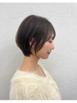 サラジュ 西宮北口店(SARAJU) くびれダークブラウンショートボブ