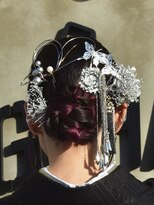 ジーワンヘアー(G1 HAIR) 【成人式ヘアアレンジ】 編み込みシニヨン