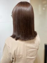 カミラボ(KAMI LABO) ベージュカラー 艶髪ミディアム 髪質改善 サラツヤストレート