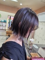 エイム ヘアメイク 横川店(eim HAIR MAKE)&nbsp;美還元カラーで艶とおさまり◎タッセルボブ