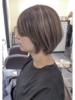 サロンドミルク 溝の口店(salon de MiLK)&nbsp;ナチュラルなハイライトの脱白髪染めカラー