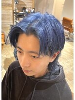 ミモザワークス(Mimosa Works)&nbsp;サファイアブルーとウルフカット