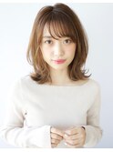 大人可愛いキュッとくびれヘア×柔らかベージュ【ルヴア京佳】