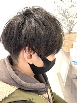 ロミーオム 本厚木(ROMMY. Homme) ナチュラル前下がりスッキリマッシュスタイル