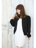 ペールベージュセクションカラーグラデーションカラー外ハネボブ