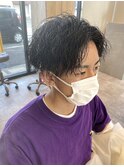 ツイストパーマ◎かきあげショート