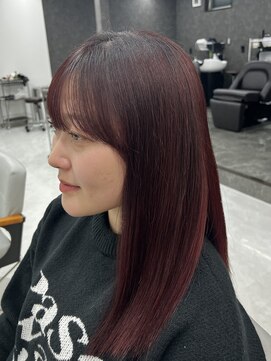 ◎ツヤ髪チェリーレッド /髪質改善カラー