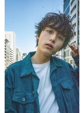 ハバナ 渋谷(HAVANA) アッシュブラック/束間マッシュパーマ/刈り上げ/ツーブロック