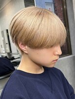 エルマーク 梅田(L-MARK)&nbsp;マッシュブリーチハイトーンハイライトスパイラルツーブロック