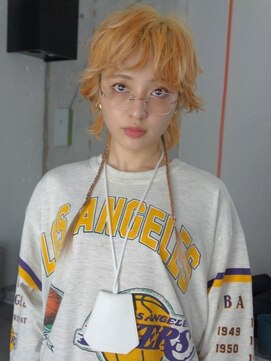 シティ(sity.) オレンジカラー　透明感　エクステ　ダブルカラー　ダメージレス