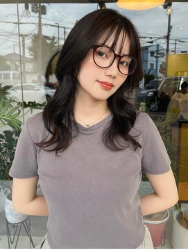 フルール(hair place Fleur) くびれミディアムレイヤー×韓国ヘア