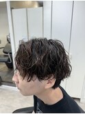 波巻きパーマ